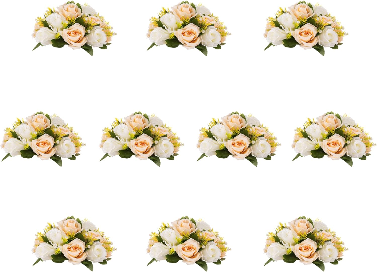 Wedding Flower Balls for Centerpieces 10 Pcs Artificial Flower Ball Arrangement