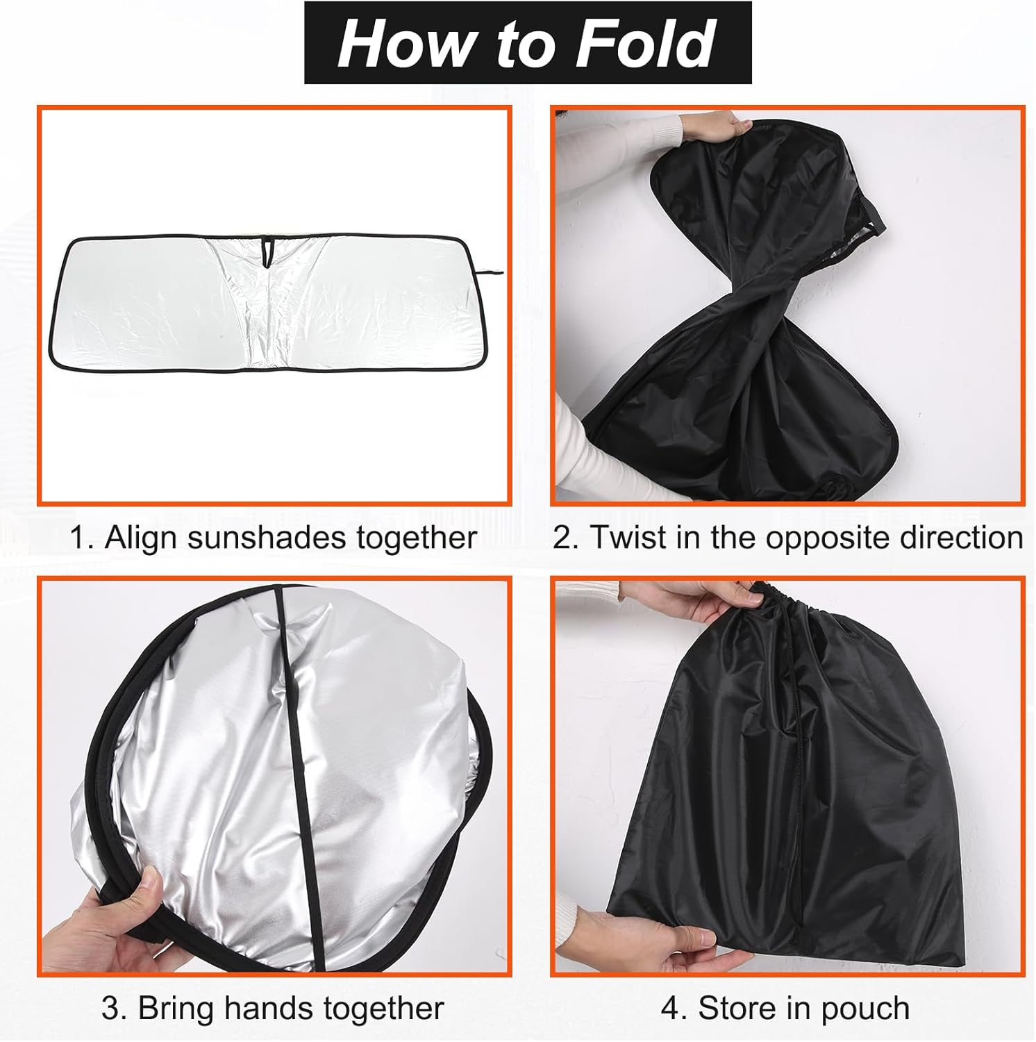 Windshield Sun Shade for Mercedes Benz G Class AMG Wagon Cross Country SUV W463 G350 G400 G500 G500 G55 G63 G65 G800 2004-2018 UV Reflector Front Window Sunshade Visor Shield Cover (Memory wire style)