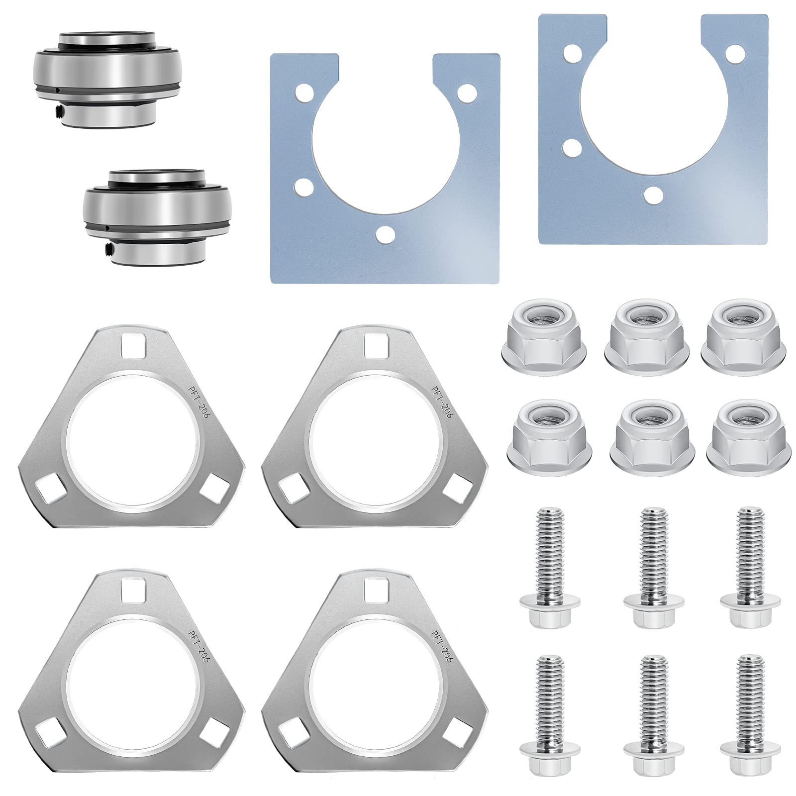 Buy GoKart Live Axle Bearing Kit 11/4" Bearing Kit (3Hole)Kit Fit