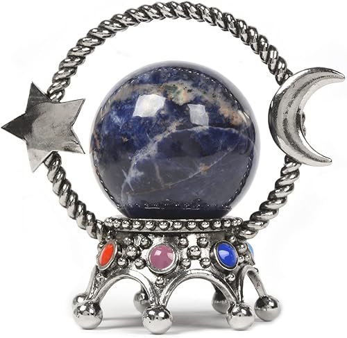 Miniatura 5 de Justinstones Piedra de sangre africana, esfera lunar, superficie luna, textura de 1.575 in, bola de piedras preciosas de cristal curativo,