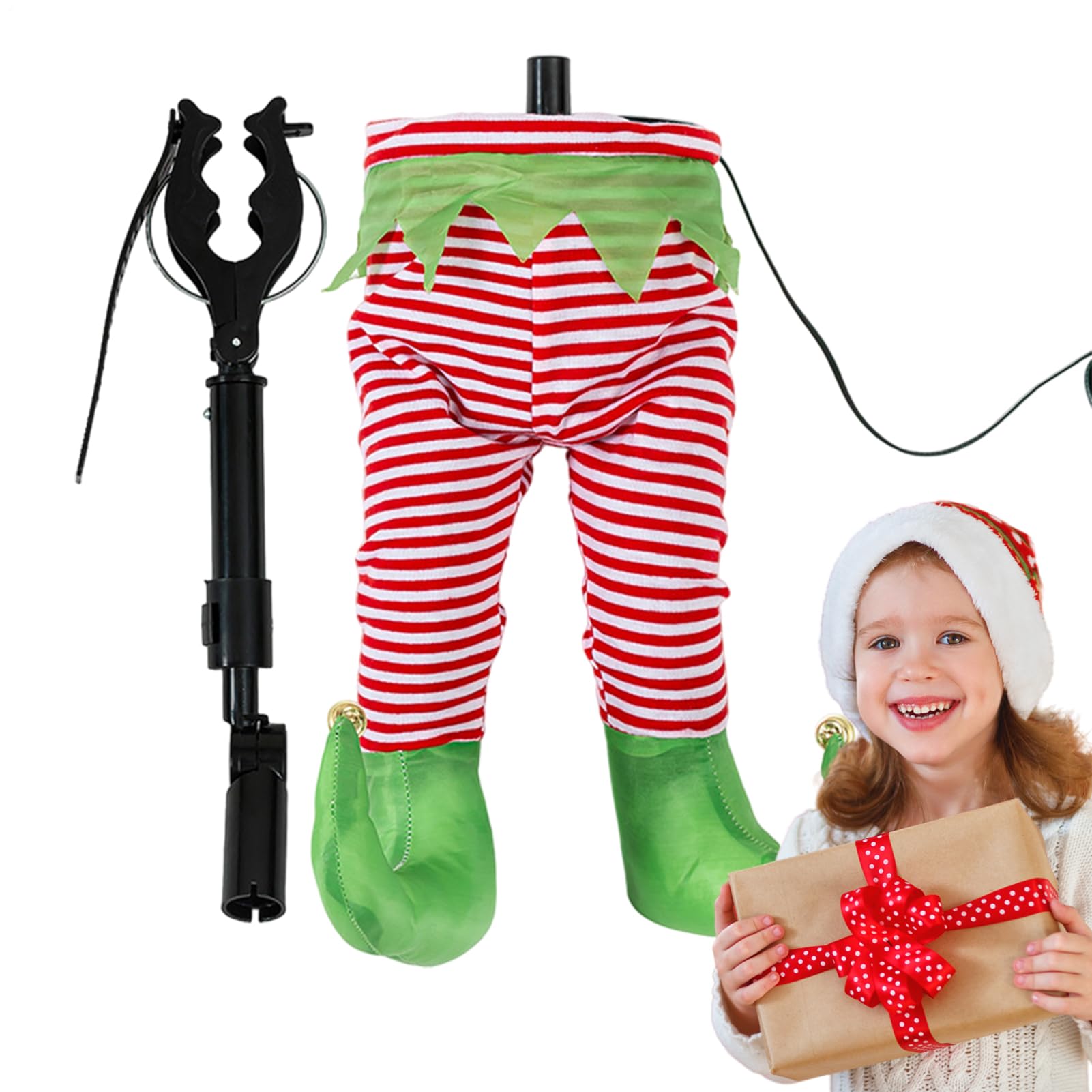 Jambes du Père Noël : oubliez les décorations fixes avec cet ornement animé
