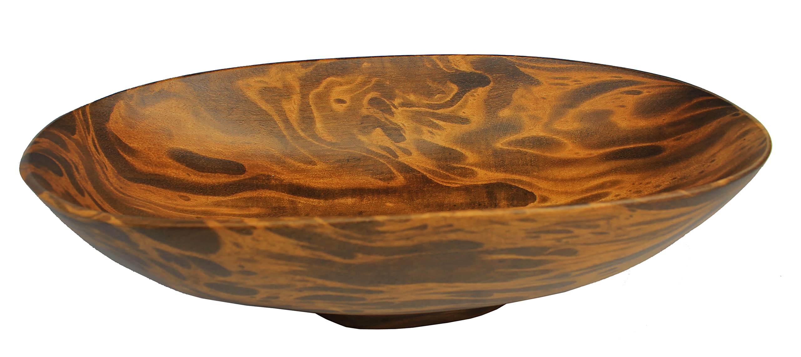 Bol en bois de manguier 30cm centre de table fait main Rotfuchs