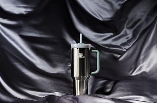 Miniatura 3 de Stanley Quencher H2.0 FlowState - Vaso aislado al vacío de acero inoxidable con tapa y popote para agua, té helado o café