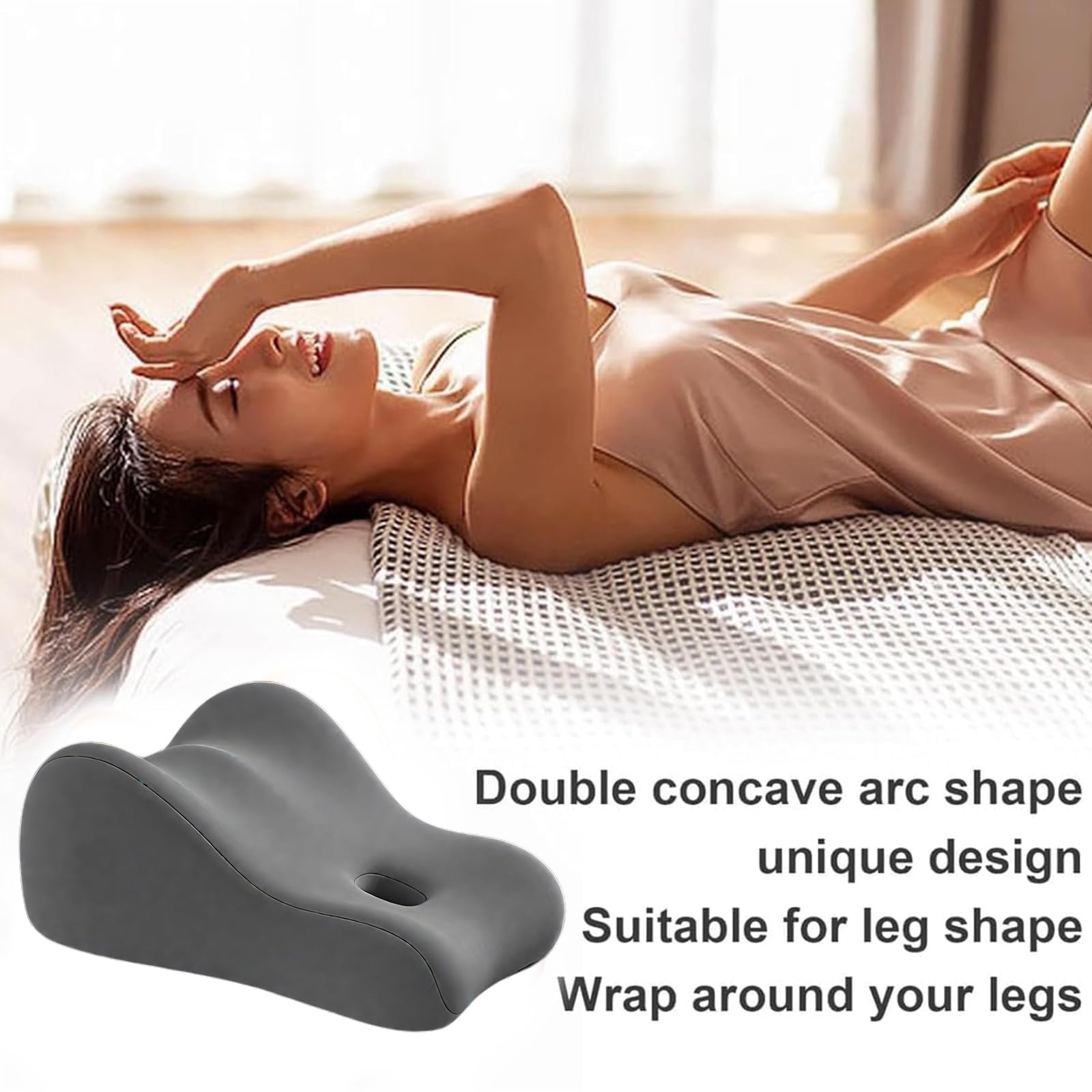Oreiller Liebora, Butt Cushion for Couples,Pillowcase Wedge Pillow Memory Foam,Provides Intimate Support,Fast Rebound After Impact,Suitable for Home Use,Neck Waist Relief Ideal for Sitting and Lying