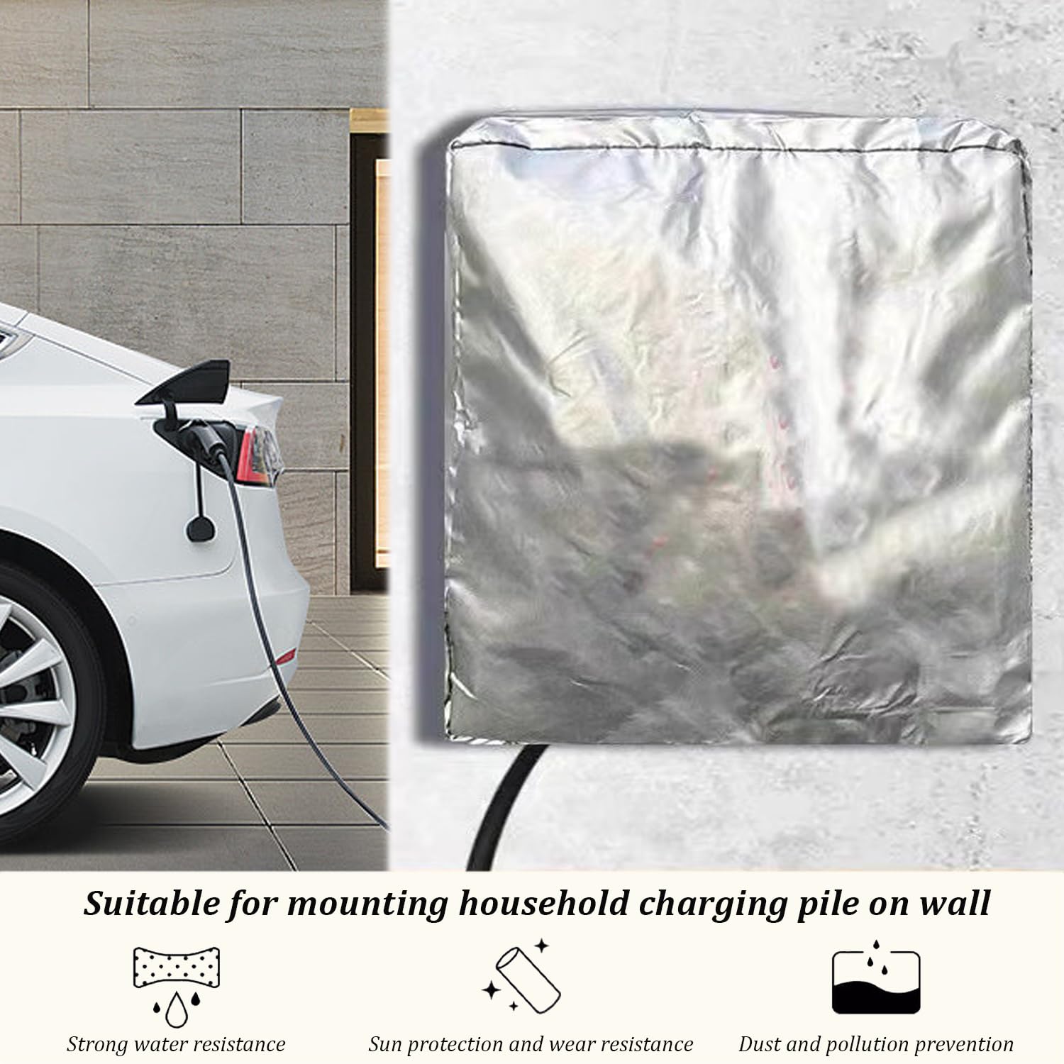 Copertura Protettiva Per Wallbox Nizirioo - Tessuto Oxford, 70x35x25 Cm, Impermeabile E Anti-UV - Foto 10