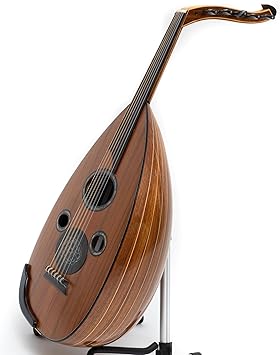 Professional Arabic Oud Walnut Wood with Mother Of Pearl & Cedar Top