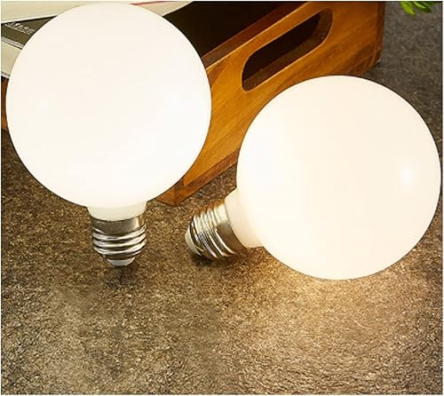 Miniatura 3 de Bombilla LED Edison G25(G80) de 9 W, 4000 K blanco natural, CRI80 no regulable, 300 lm, base E26/E27 de 110 V, acabado de vidrio lechoso, perfecto