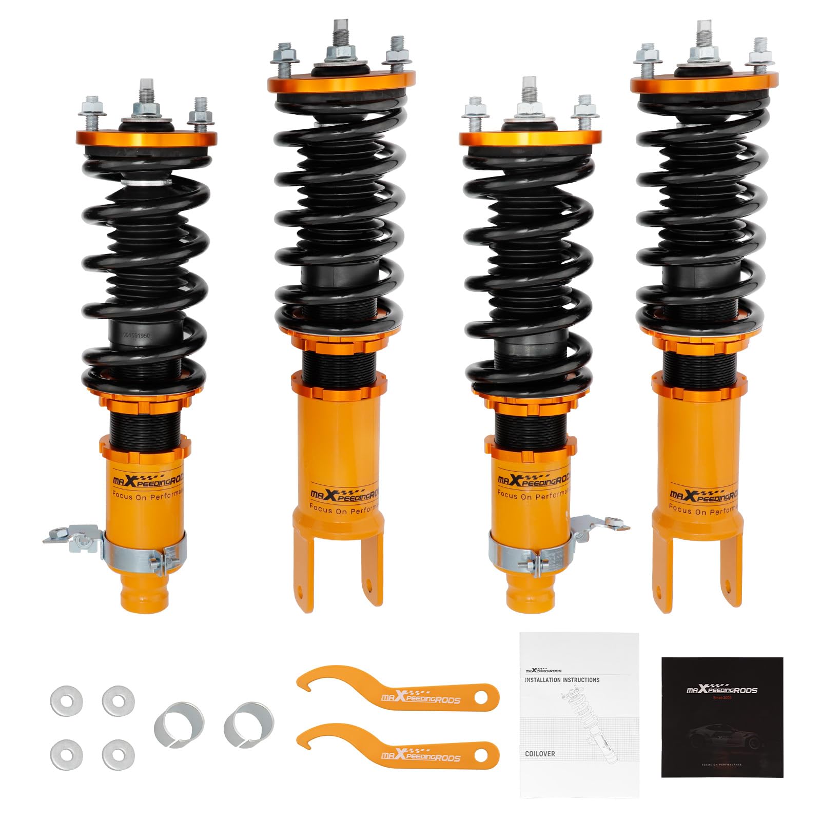 maXpeedingrods Kits de Coilover Amortiguador Muelle de Suspensión