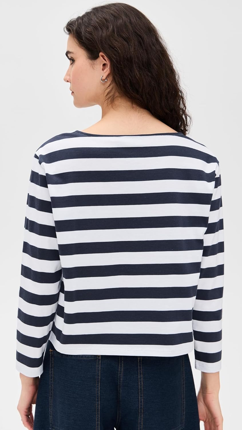 Theory Women's Stripes Boat Neck Tee - Image 3