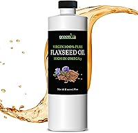 Vista 9 de GreenIVe Aceite de semilla de lino cultivado orgánicamente100% puro, prensado en frío, ácidos grasos omega veganos altos (8 onzas líquidas)