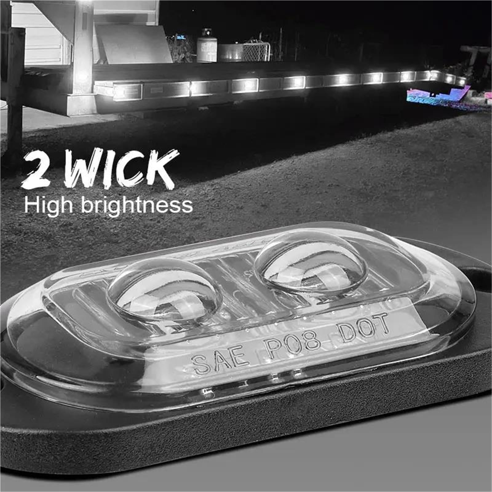 Luz Indicadora 10/20 Unidades De Luces LED De Posición Lateral Para Coche, Luz De Gálibo Para Remolques, Camiones, Caravanas Y Barcos Indicador Retrovisor(10pcs White)