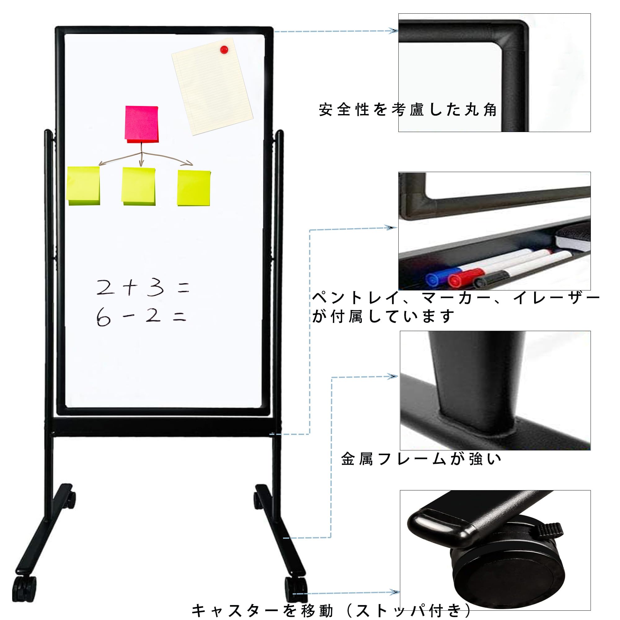 Amazon.co.jp: 【届け先法人限定】ホワイトボード 両面 60*120cm 