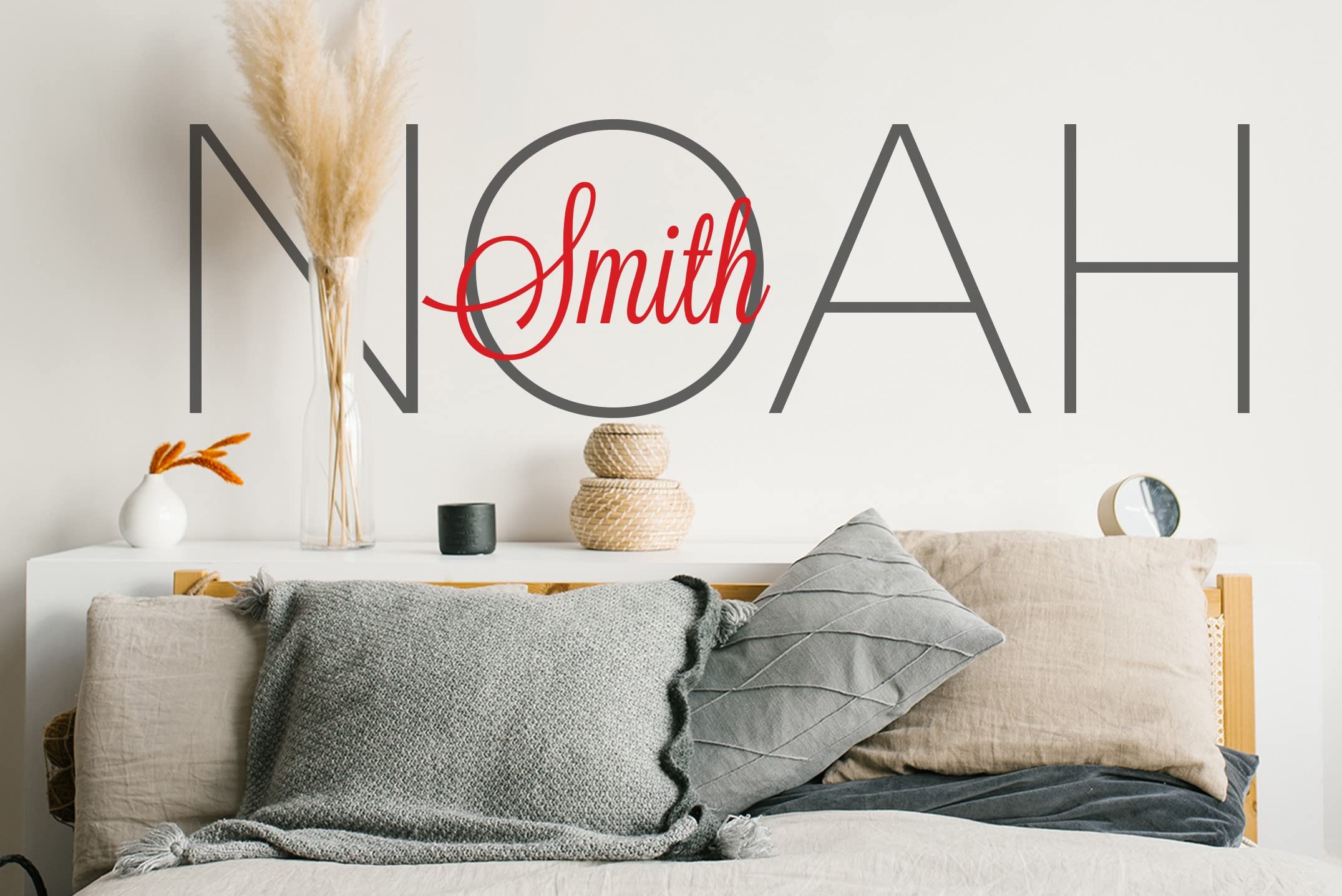 Name Wall Decal Boy, Personalized Name Wall Decal, Name Wall Decal, Wall Decor Vinyl, Nursery Wall Decal, Boy Name