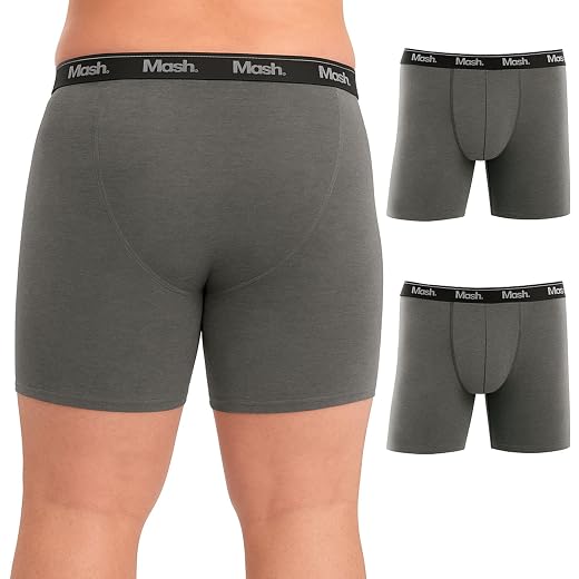 Kit 2 Cuecas Boxer Plus Size Mash Antiassadura Cotton Algodão Respirável Masculina