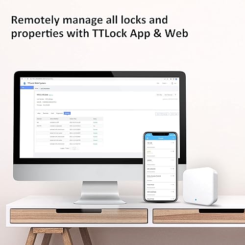 Miniatura 4 de CATCHFACE Cerradura inteligente Wifi con paquete de pasarela, cerradura de puerta de huellas dactilares TTlock Smart Lock Cerradura de puerta