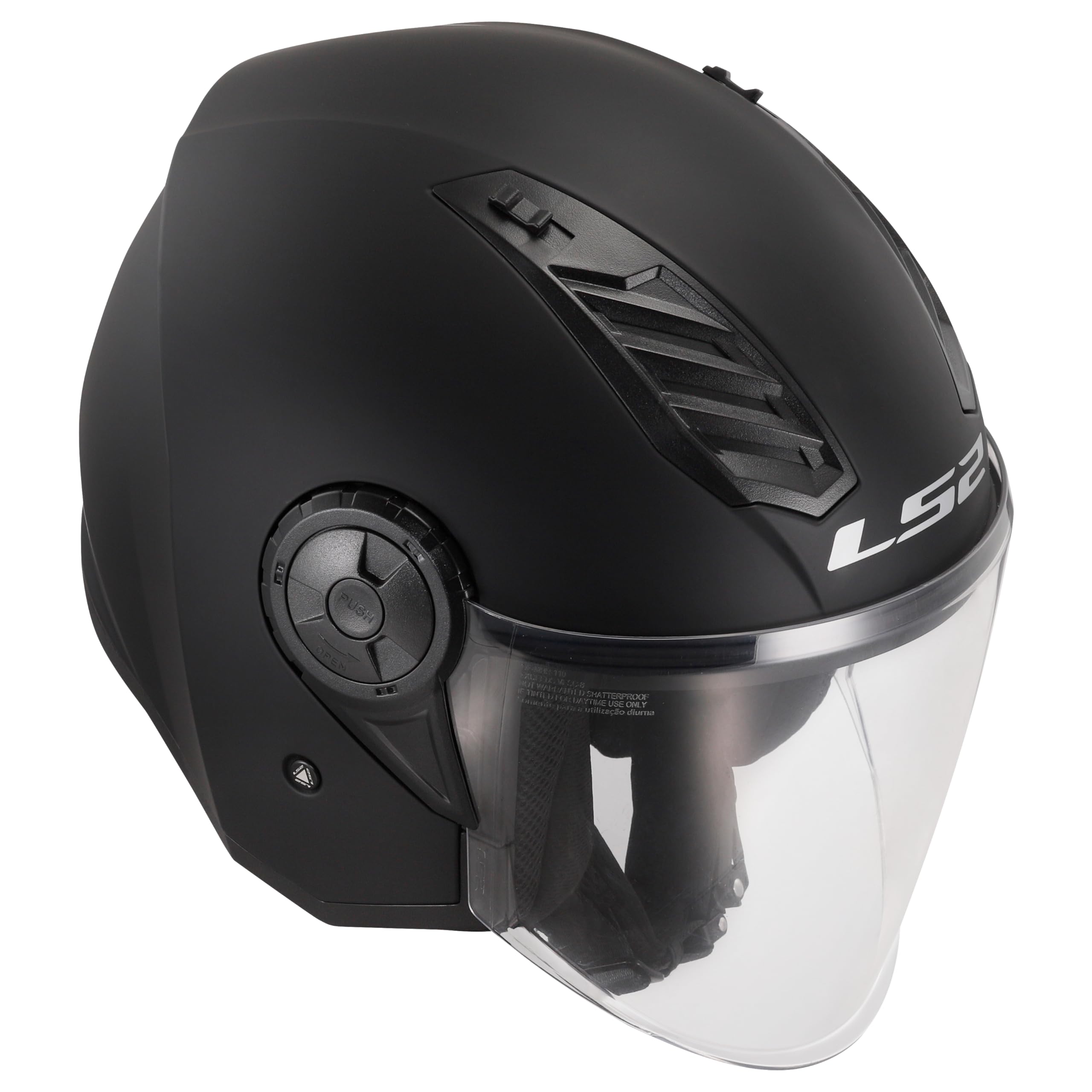 Open Faced Motorcycle Helmet. LS2 Airflow II ECE 22.06