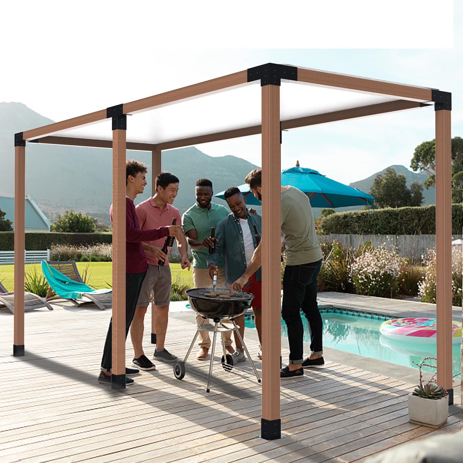 Amazon | Kinchoix パーゴラブラケットキット T字型 高架木製スタンド