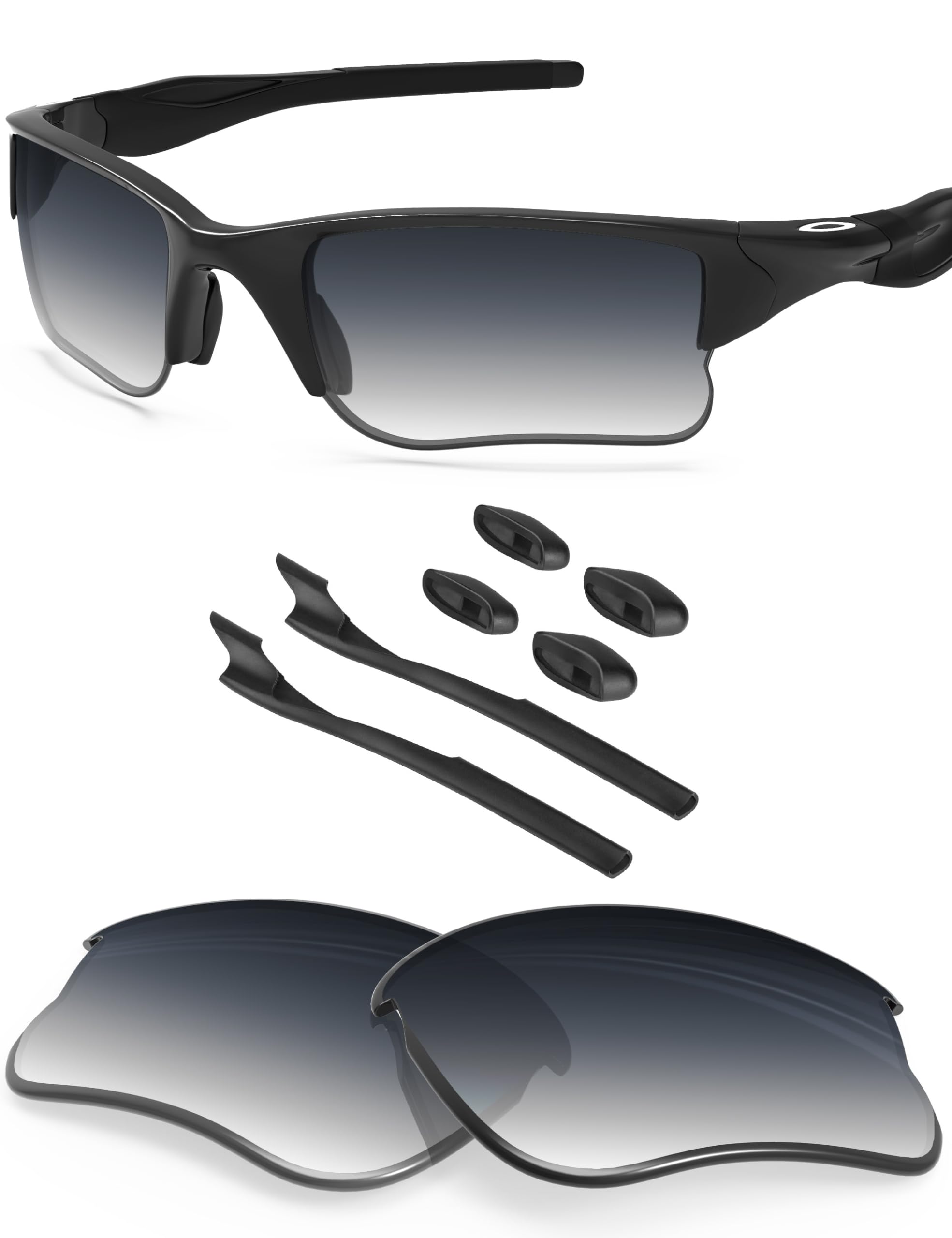 BLAZERBUCK Replacement Lenses &amp; Sock Kit for Oakley Half Jacket 2.0 XL OO9154 Sunglass