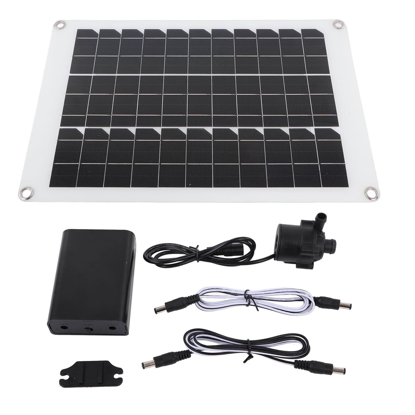 Kit Bomba De Agua Solar Sumergible 20W 12V 800L/H Con Panel Para Fuente Estanque Jardín Baño De Aves Hidroponía