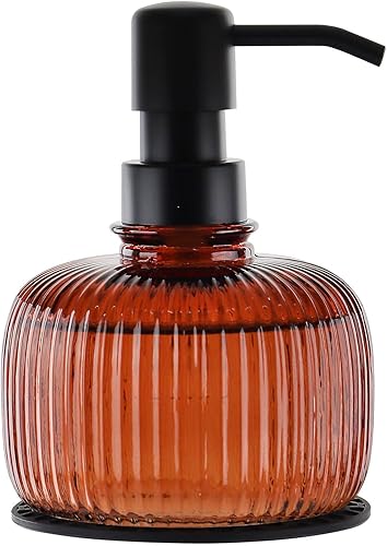 Miniatura 3 de Dispensadores de jabón de 12 onzas con alfombrilla de silicona, para cocina y baño, líquido de manos para lavado de encimera, detergente para