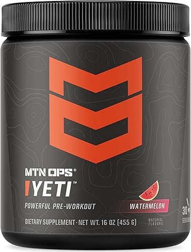 Vista 15 de MTN OPS Yeti Trail Packs - Bebida energética en polvo preentrenamiento con creatina, 200 mg de cafeína y BCAA con beta alanina, 20 porciones