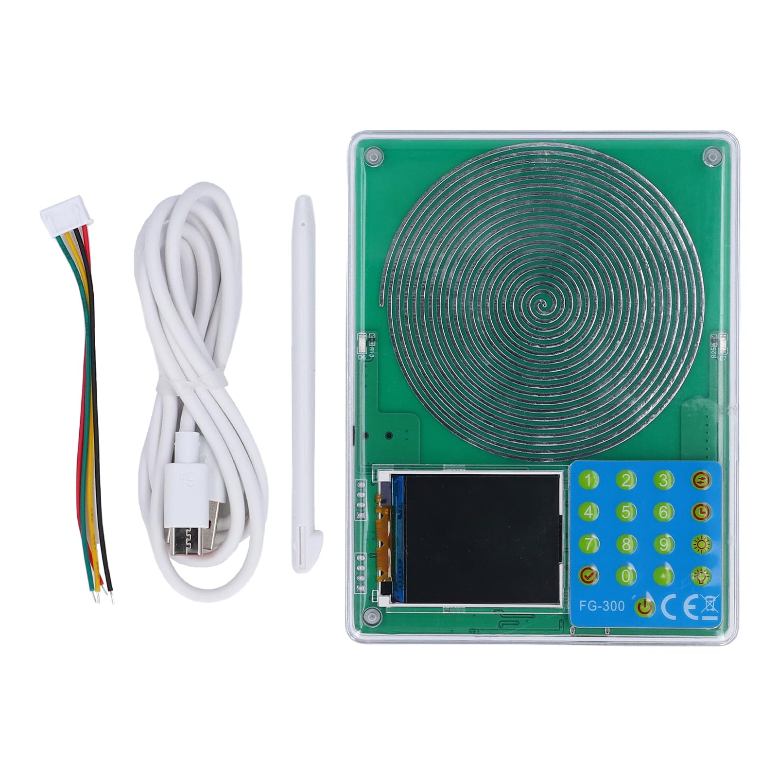 FG-300 DDS Signal Generator 0.001H/z-200KH/z 1.8 inch color screen signal generator Sine wave, square wave, sawtooth wave, etc.(Battery)
