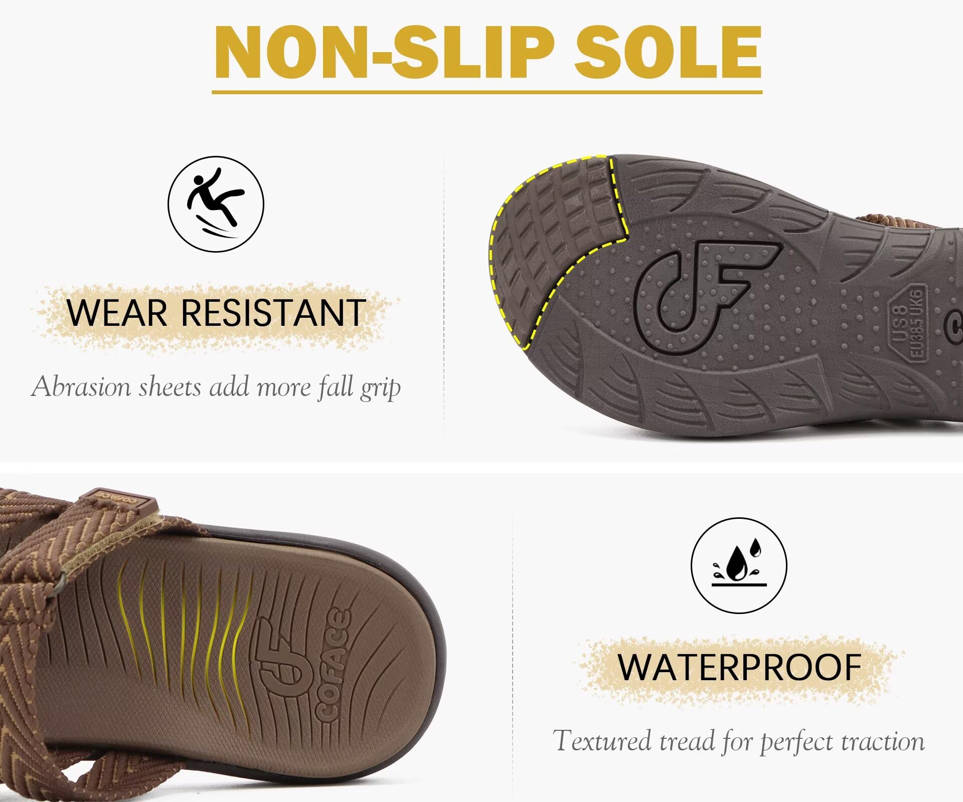COFACE Ortopedici Infradito Donna Estive Spiaggia Piscina Sandali Comode Supporto Arco Plantare Memory Foam Flip Flop Aperte Leggere Eleganti Stoffa Ciabatte Antiscivolo Gomma Suole