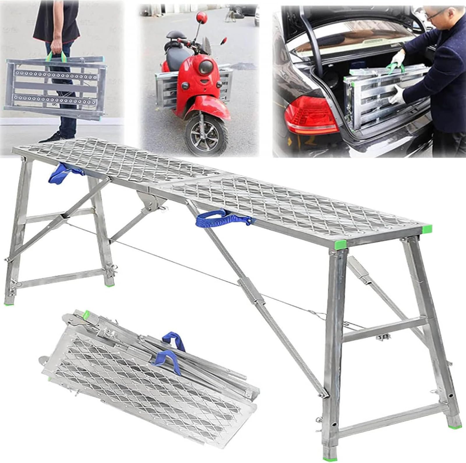 Échafaudage pliable pour le lavage de véhicules et entretien du jardin