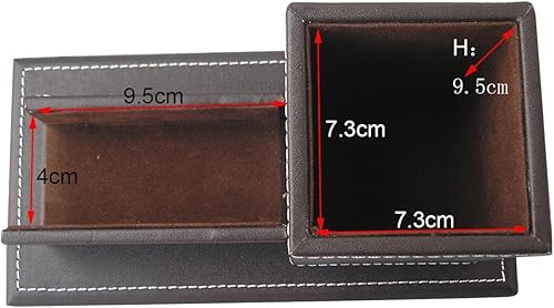 Miniatura 5 de KINGFOM Organizador de escritorio y accesorios de piel sintética, soporte para lápices para escritorio con soporte para tarjetas de visita,