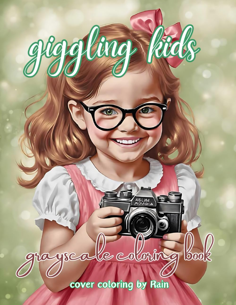 Giggling kids: grayscale goloring book