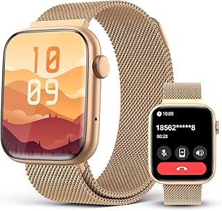 2025 Smart watches for Women with Blood Pressure Monitor, 1.9" AMOLED DA GPT AI Voice Smartwatch, 24/7 Heart Rate Stress Sleep Monitor,123 Sports Modes, IP68 Waterproof Fitness Tracker for Android iOS