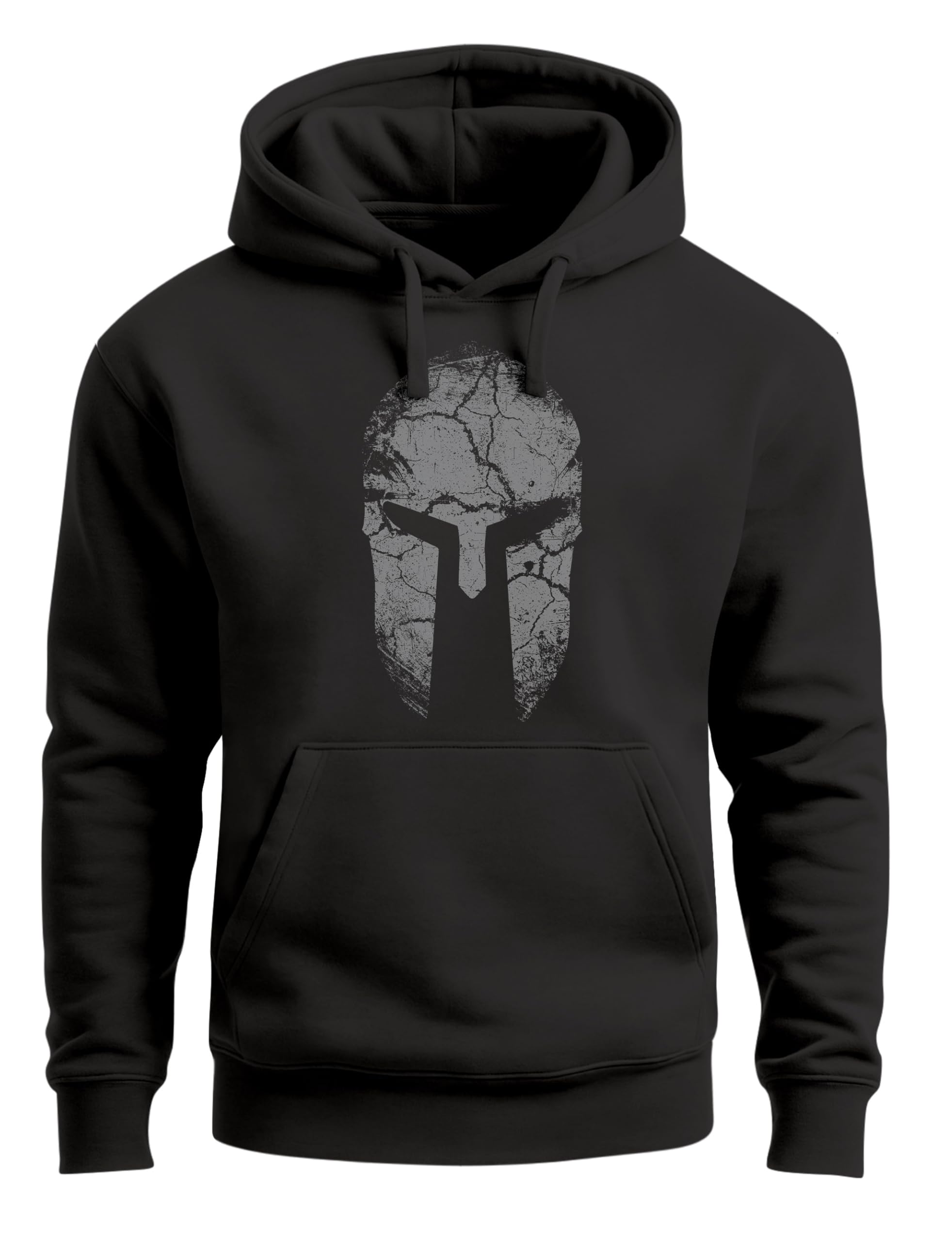 Neverless Felpa con cappuccio da uomo Sparta Casco Spartan Warrior Print Felpa con cappuccio Uomo Fashion Streetstyle
