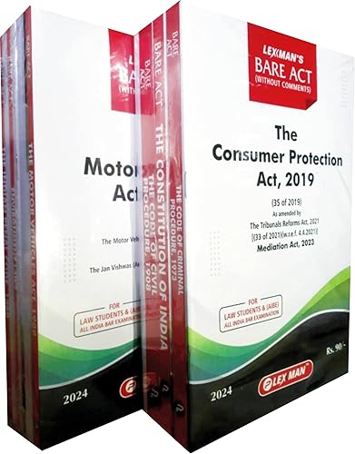 AIBE (All India Bar Examination) 20 BARE ACTS WITHOUT NOTES AND COMMENTS as Per Guidelines of Bar Council of India | English | Latest Edition
