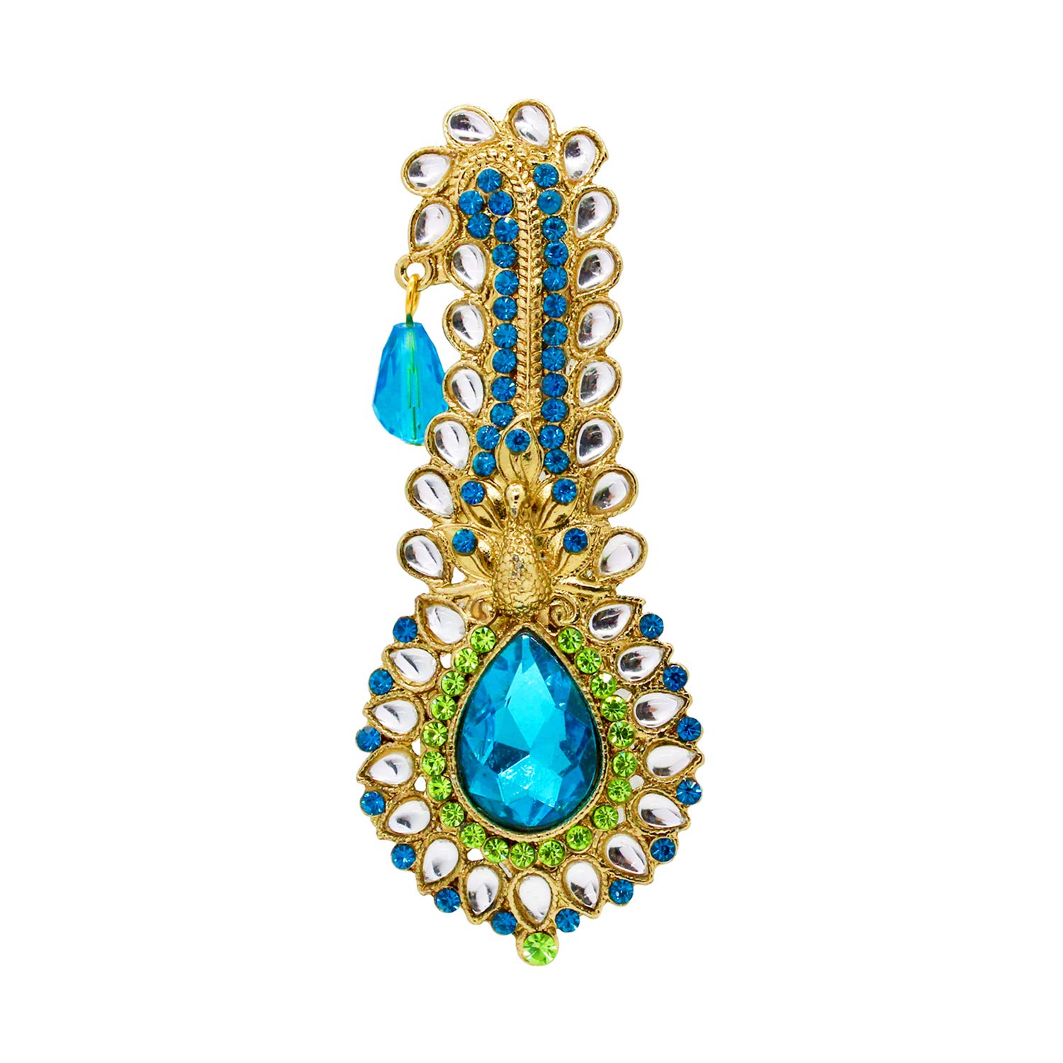 FURE Peacock Kilangi Metal Brooch (Golden) for Men (B07ZKGM2TL) Amazon Price History, Amazon Price Tracker