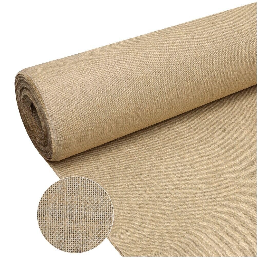 Juta Tessuto Tela Yuta Fibra Naturale 336 GR/m² Decorazioni Casa Rivestimenti Bricolage 150x300 Cm
