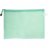 Vista 11 de Carpeta de documentos A5 de malla de plástico con cremallera para la escuela Oficina Viajes Bolsas de almacenamiento Amarillo