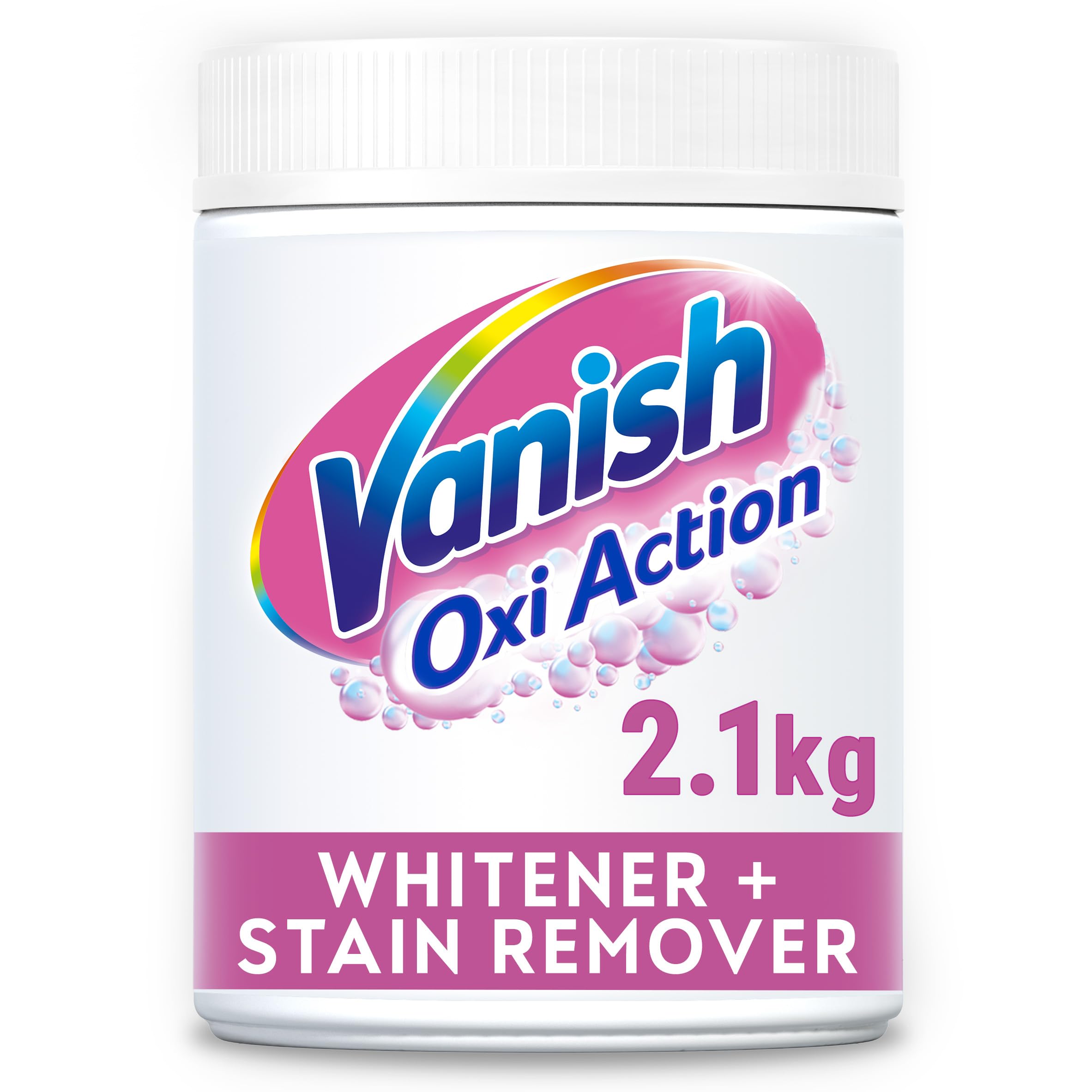 Vanish Stofffleckenentferner, Oxi Action Pulver, Weiß, 2,1 kg