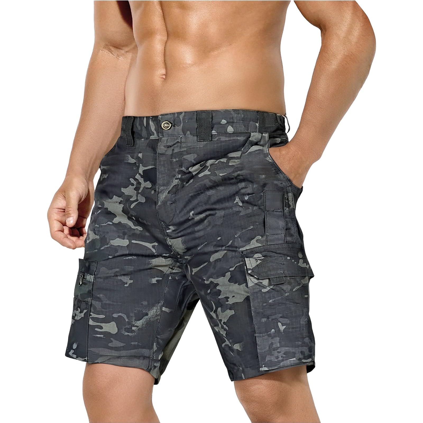 Short cargo robuste homme multipoches avec fermeture éclair - 6