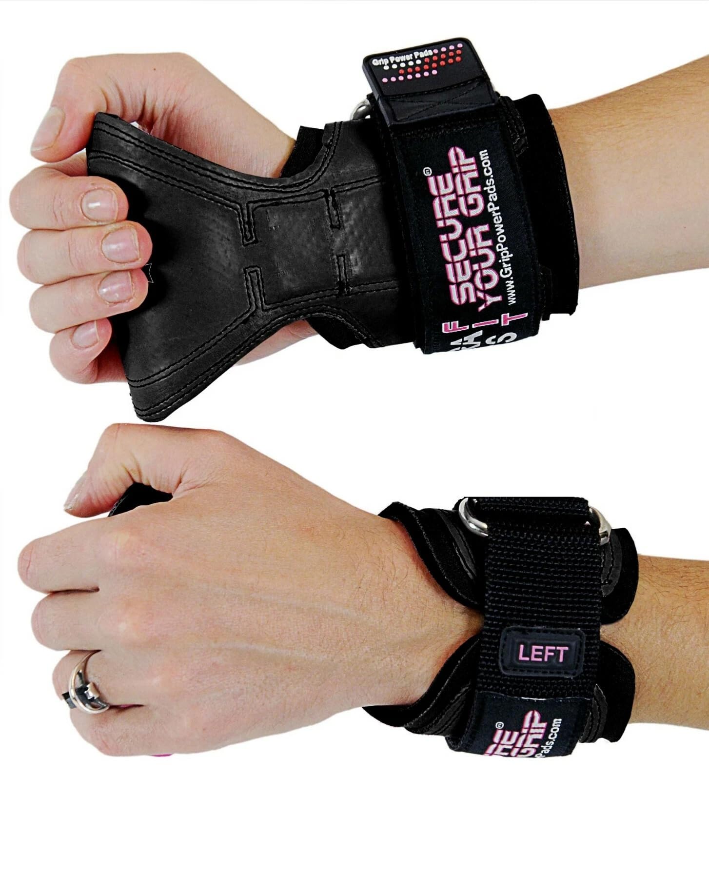 Cobra Grips FIT Weight Lifting Gloves - Black | with Heavy Duty Straps & Built in Adjustable Neoprene | Softly Padded Wrist Wrap Support for Powerlifting | Durable Double Stitching - 1 Pair-picture-10