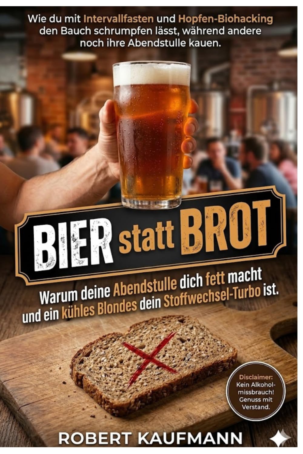 Bier statt Brot: Warum deine Abendstulle dich fett macht und ein kühles Blondes dein Stoffwechsel-Turbo ist. Abnehmen mit Genuss