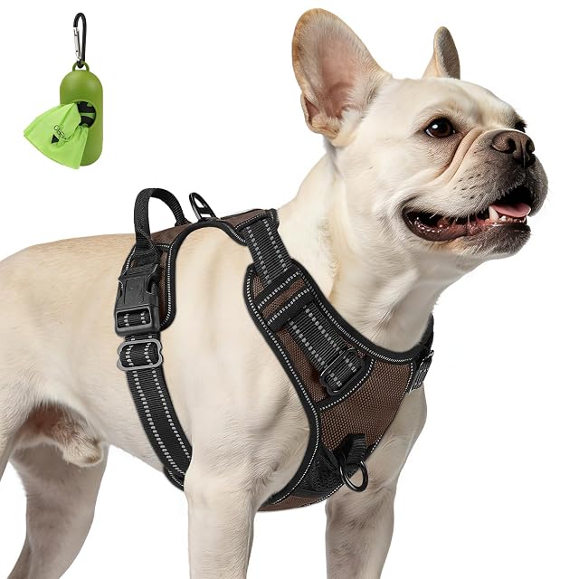 Joytale Arnes Perro Pequeño,Chaleco Reflectante Suave Transpirable para Perro,Arnés con Doble Anilla,Arnés…