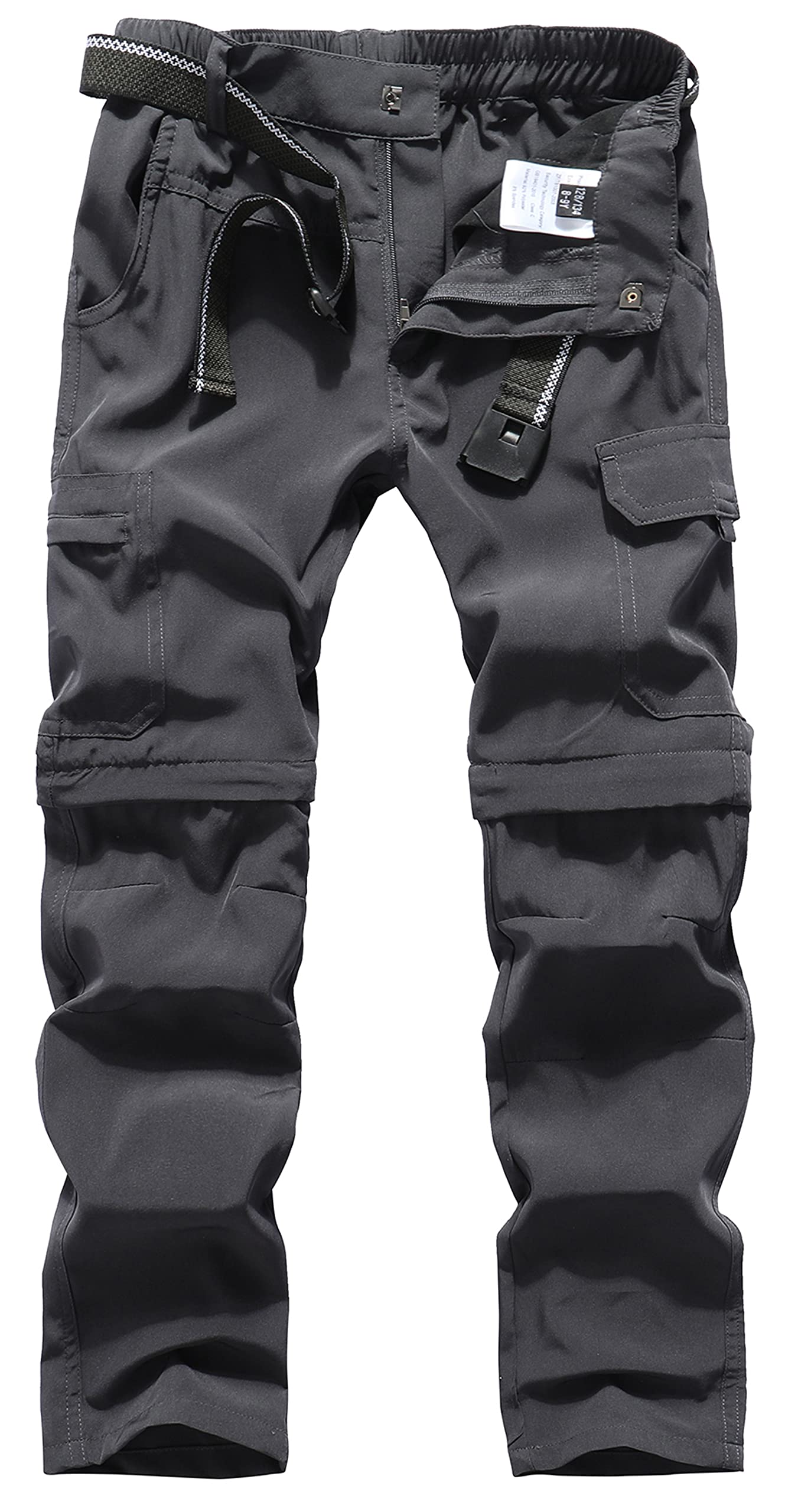 DAFENGEA Pantalon cargo de randonnée pour enfants décontracté séchage rapide convertible