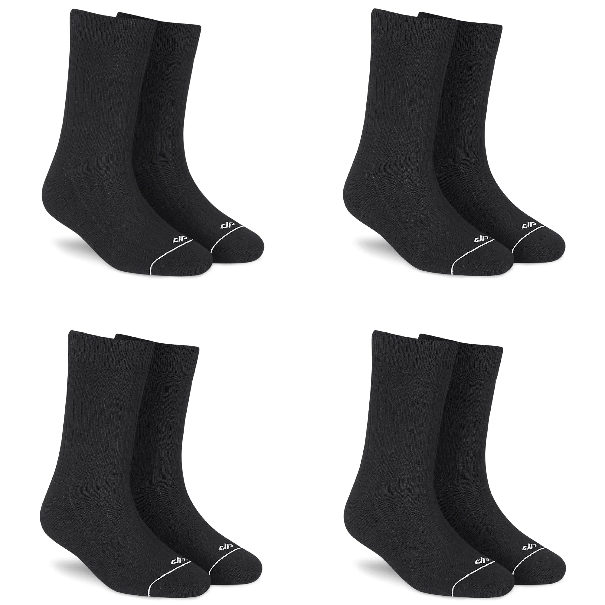 dynamocks Men's and Women's Combed Cotton Crew Length Socks (Pack of 4) (Multicolour, Free Size)-picture-30