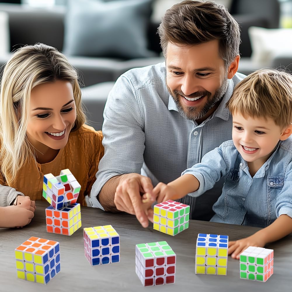 16 Pack Mini Magic Cube for Party Favors,3x3x3 Magic Cube
