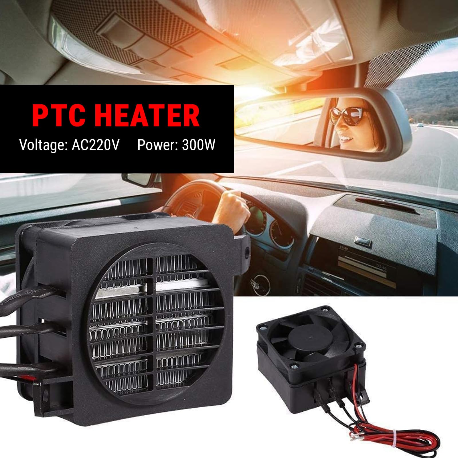 Grza?ka 220V 300W PTC Grzejnik elektryczny z wentylatorem Ceramiczny Termostatyczny PTC Podgrzewacz powietrza Ogrzewanie podgrzewacza