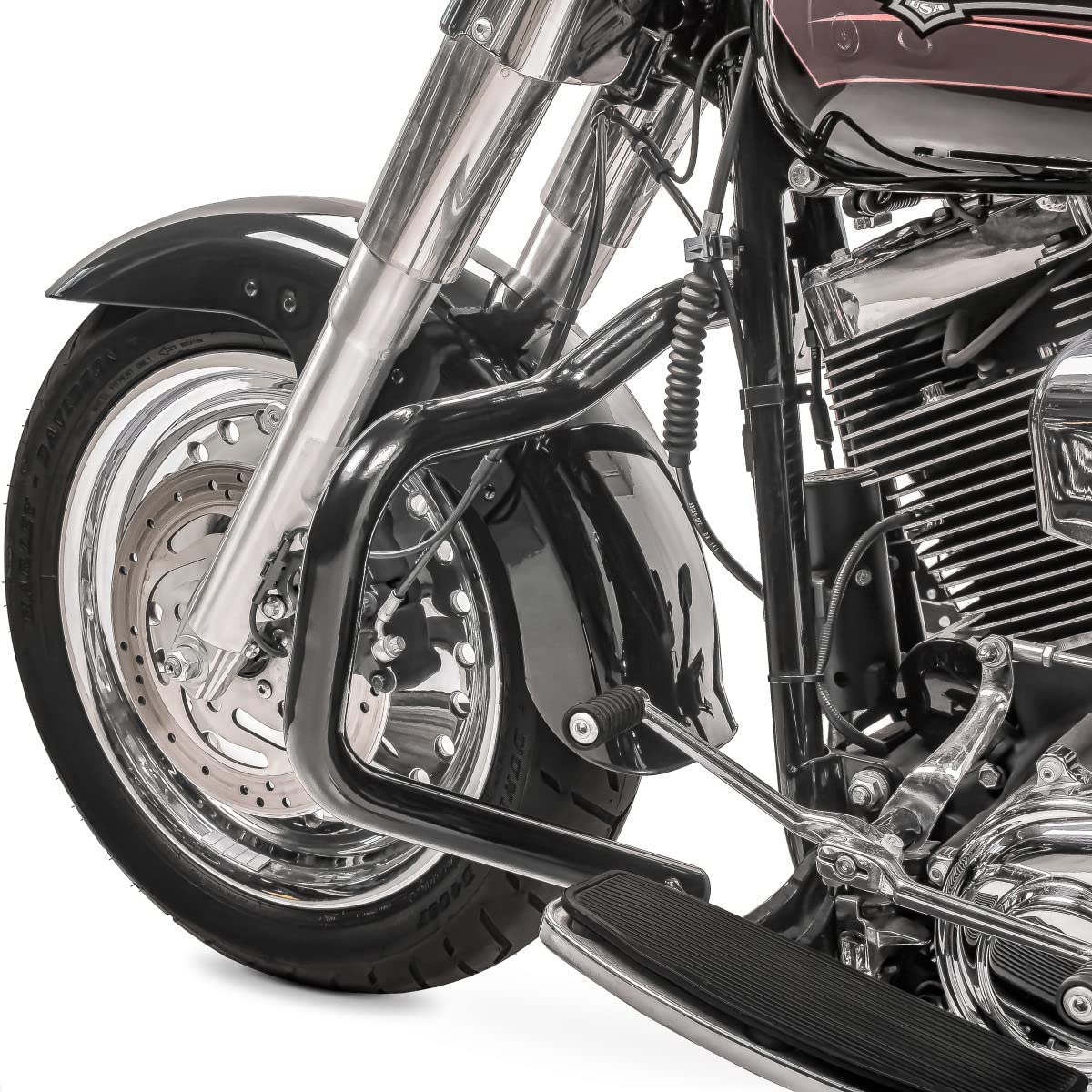 Sturzbügel Mustache für Harley Davidson Softail Slim 12-17 schwarz