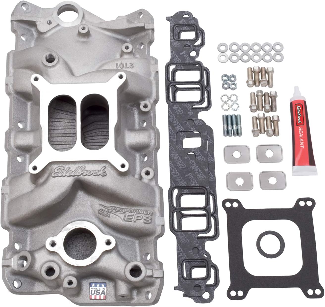 Edelbrock 2021 SingleQuad Manifold And Carb Kit For