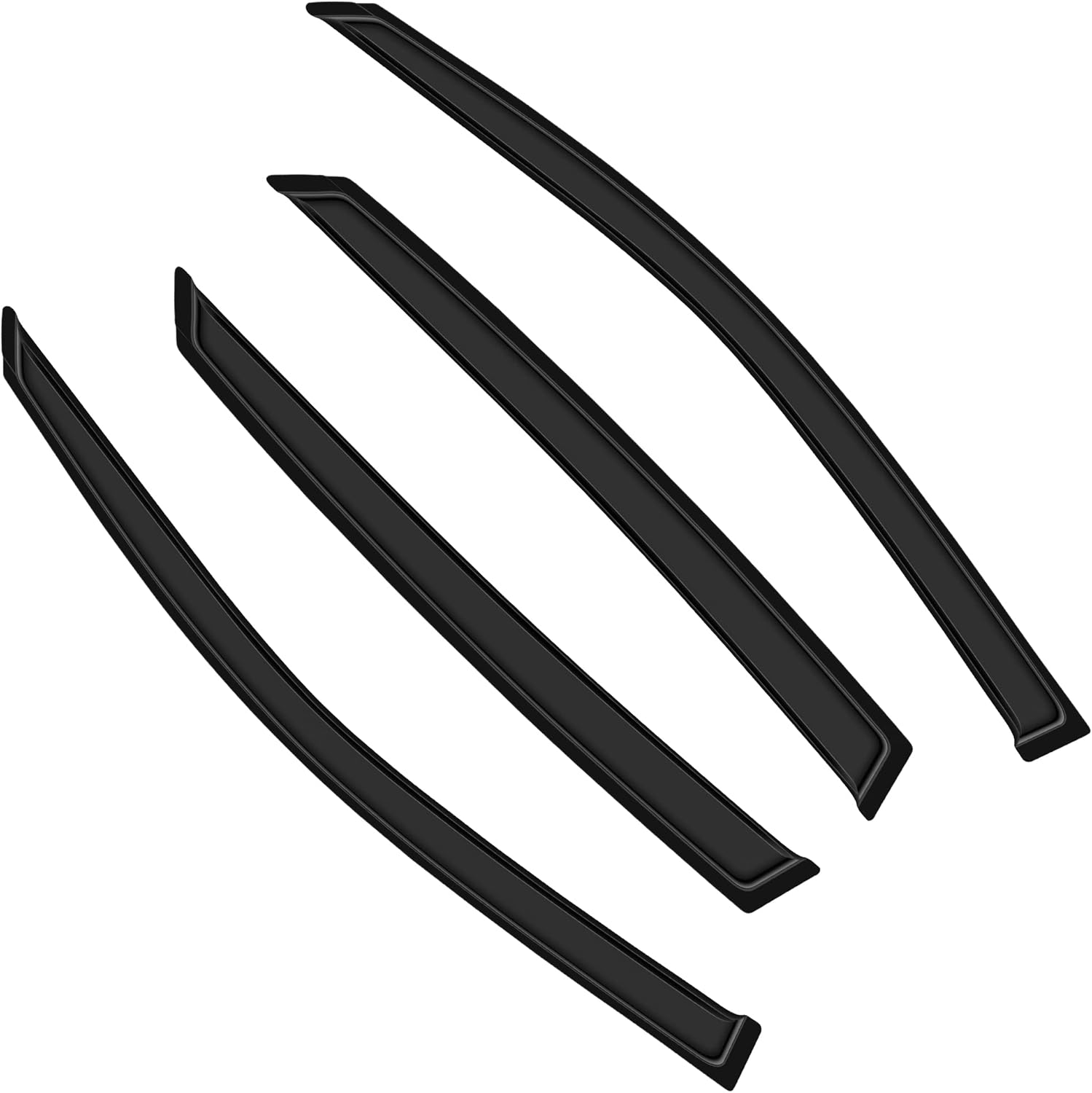 cciyu Side Window Deflector Window Deflector Sun Rain Guard 4Pcs Set Replacement fit For Civic Sedan 2016 2017 2018 2019