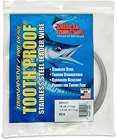 Vista 98 de AFW Alambre Líder Duro de Una Hebra de Acero Inoxidable a Prueba de Dientes - Brillante y Camuflaje para Tiburón, Barracuda, Caballa Real, Wahoo