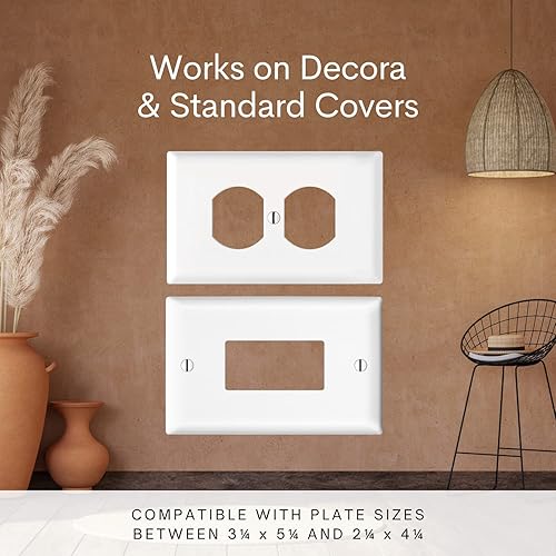 Miniatura 7 de Power Perch - Estante horizontal de pared con correa de almacenamiento de cable, despeja y recupera el espacio de la encimera del baño, soporte